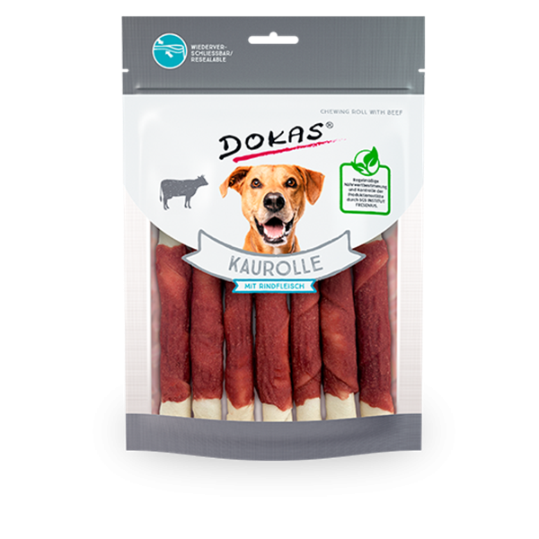Dokas Dog Kaurolle mit Rindfleisch 9 x 190 g