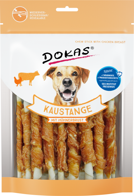 Dokas Dog Kaustange mit Hühnerbrustfilet 50 g oder 200 g