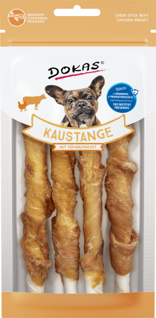 Dokas Dog Kaustange mit Hühnerbrustfilet 10 x 50 g
