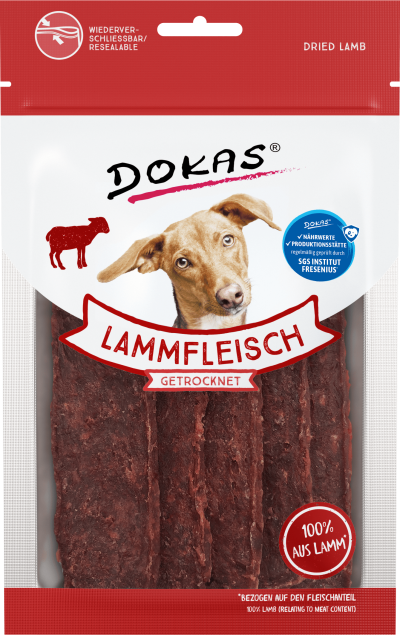 Dokas Dog Lammfleisch getrocknet 12 x 70 g