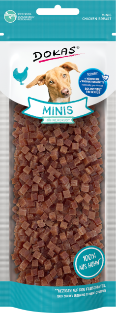 Dokas Dog Minis Hühnerbrust 9 x 70 g
