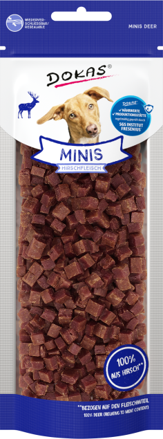 Dokas Dog Minis mit Hirschfleisch 9 x 60 g