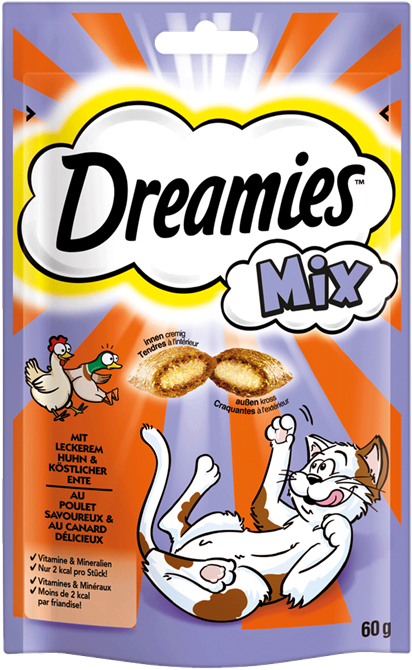 Dreamies Cat Mix mit Huhn & Ente 6 x 60 g