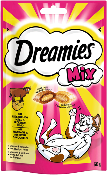 Dreamies Cat Mix mit Käse & Rind 6 x 60 g