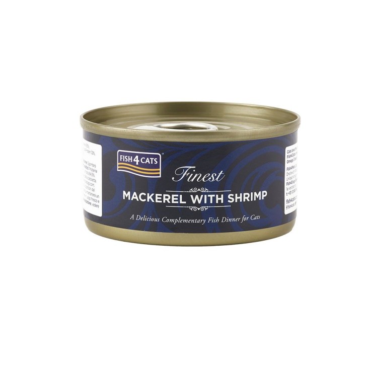 Fish4Cats Finest Makrele mit Garnelen 12 x 70 g