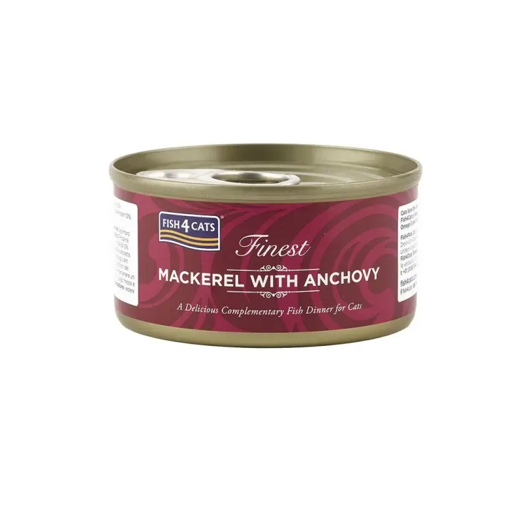 Fish4Cats Finest Makrele mit Sardellen 12 x 70 g