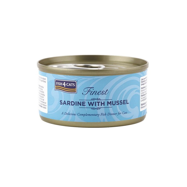 Fish4Cats Finest Sardine mit Muschel 12 x 70 g