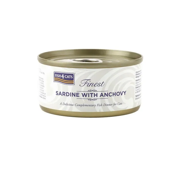 Fish4Cats Finest Sardine mit Sardellen 12 x 70 g