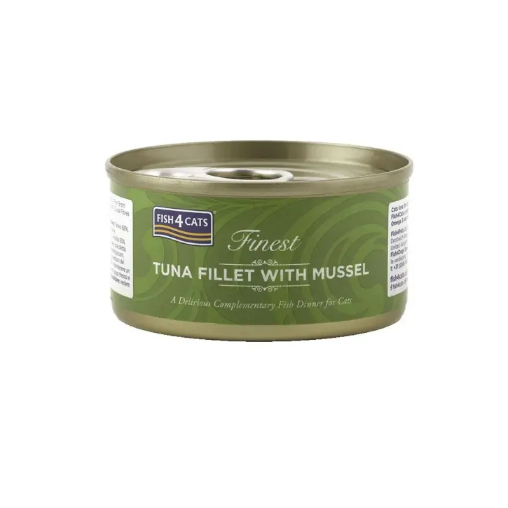 Fish4Cats Finest Thunfischfilet mit Grünlippmuschel 12 x 70 g