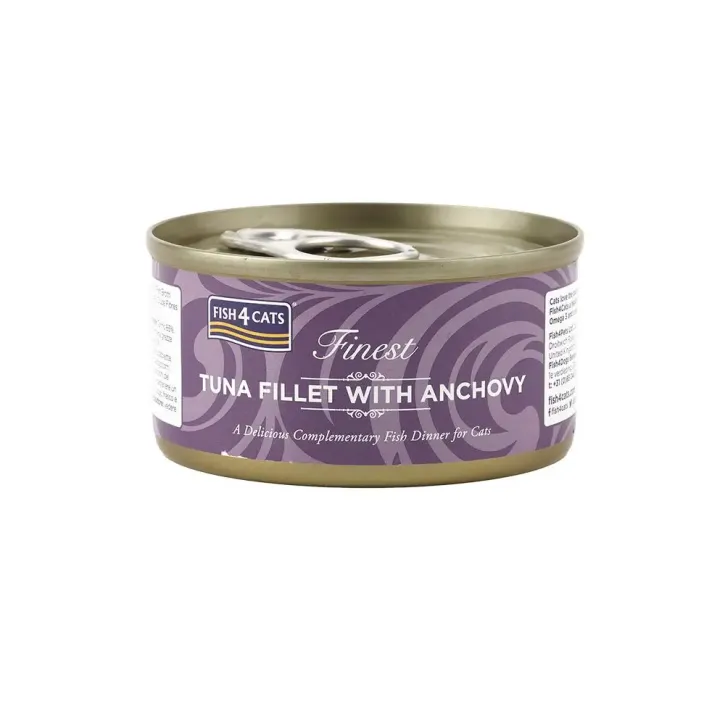 Fish4Cats Finest Thunfischfilet mit Sardellen 12 x 70 g