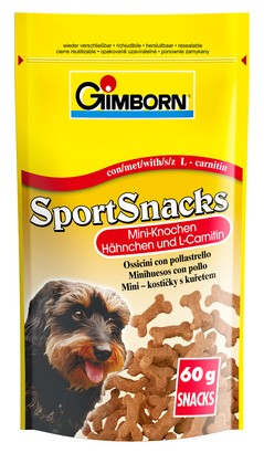 Gimborn Dog Sport Snacks Mini - Knochen Hähnchen 12 x 60 g