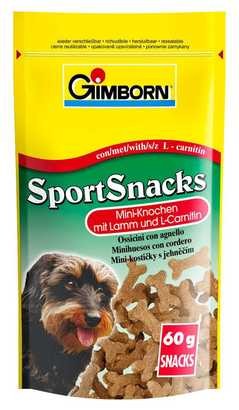 Gimborn Dog Sport Snacks Mini - Knochen Lamm 12 x 60 g