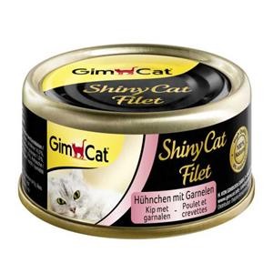 Gimpet Cat ShinyCat Filet Hühnchen und Garnelen 24 x 70 g