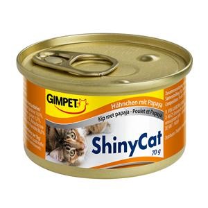 Gimpet Cat ShinyCat Hühnchen und Papaya 24 x 70 g