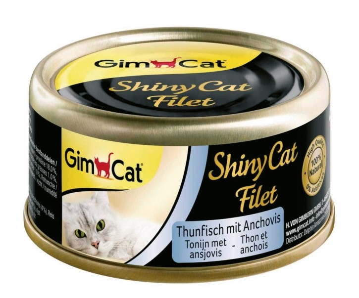 Gimpet ShinyCat Filet Thunfisch mit Anchovis 24 x 70 g