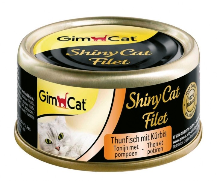 Gimpet ShinyCat Filet Thunfisch mit Kürbis 24 x 70 g