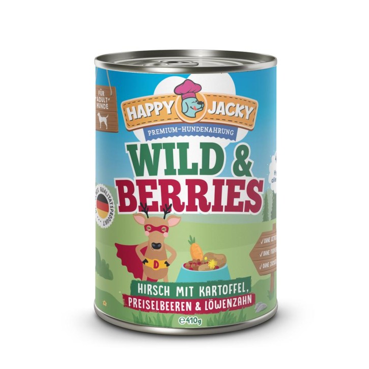 Happy Jacky Dog Wild & Berries 410 g