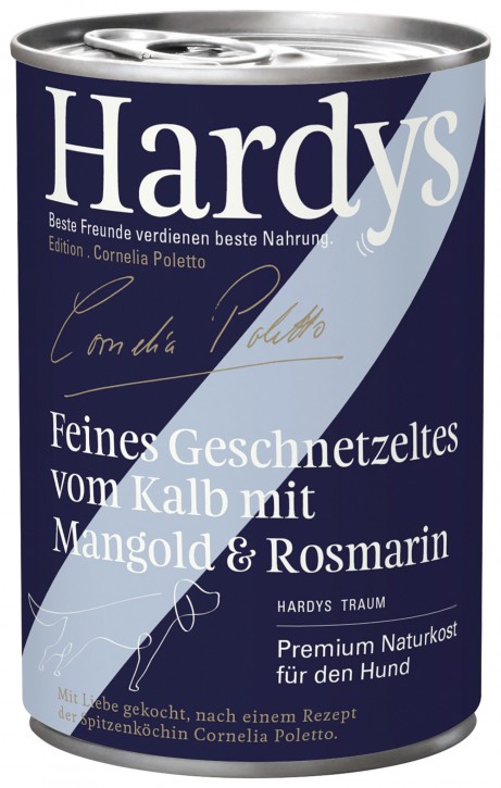 Hardys Traum Cornelia Poletto Feines Geschnetzeltes vom Kalb mit Mangold & Rosmarin 12 x 400 g