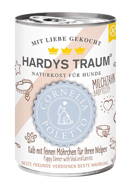 Hardys Traum Cornelia Poletto Edition Kalb mit feinen Möhrchen für Welpen 400 g