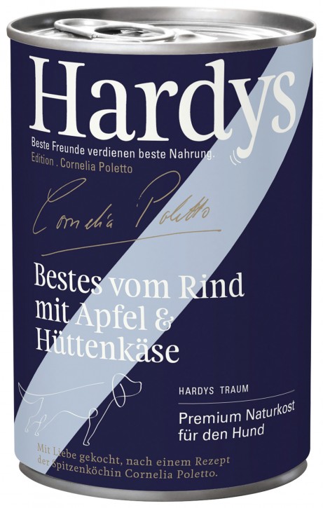 Hardys Traum Cornelia Bestes vom Rind mit Apfel & Hüttenkäse 12 x 400 g