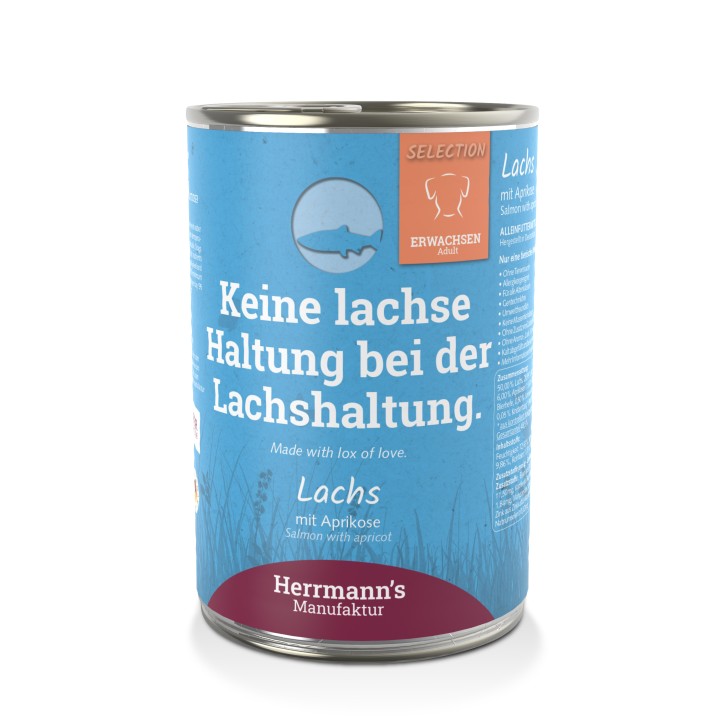 Herrmanns Selection Adult Lachs mit Aprikose 400 g oder 800 g