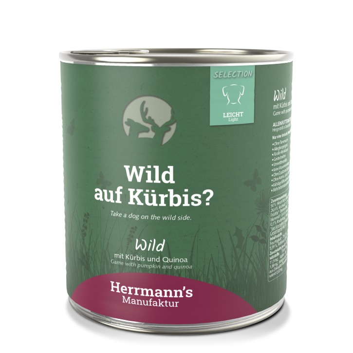 Herrmanns Selection Light Wild, Kürbis und Quinoa 6 x 800 g