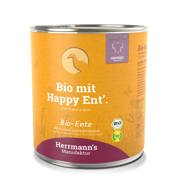 Herrmanns Selection Sensible Bio Ente, Fenchel und Buchweizen 6 x 800 g