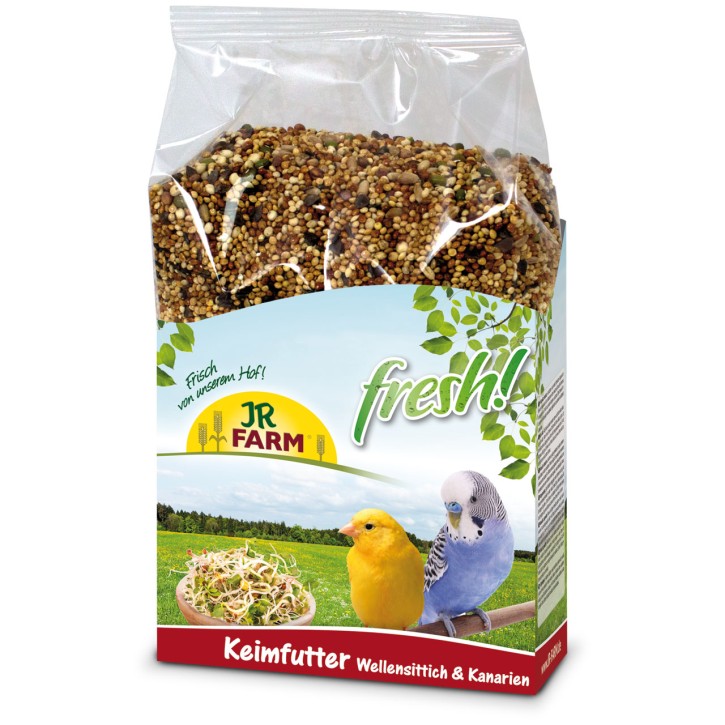 JR Farm Birds Keimfutter für Wellensittiche & Kanarien 4 x 1 kg