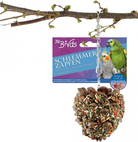 JR Farm Birds Schlemmerzapfen Großsittich und Papagei 4 x 195 g