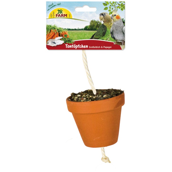 JR Farm Birds Tontöpfchen Großsittich & Papagei 4 x 260 g