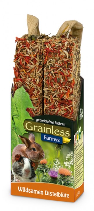 JR Farm Grainless Farmys Wildsamen Distelblüte 8 x 140 g