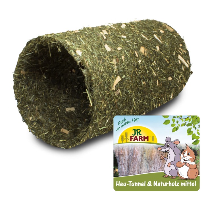 JR Farm Heu Tunnel Naturholz mittel 1 x 380 g