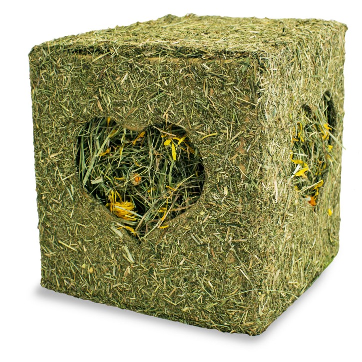 JR Farm Heu Würfel mit Blüten 1 x 450 g