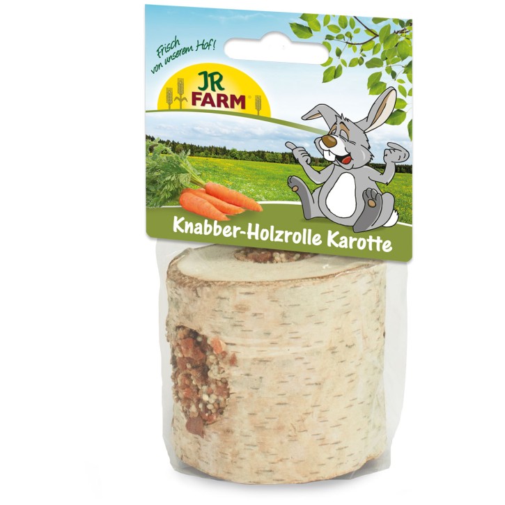 JR Farm Knabber Holzrolle Karotte 5 x 150 g
