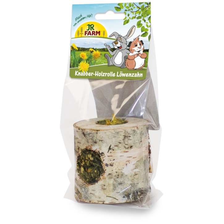 JR Farm Knabber Holzrolle Löwenzahn 5 x 100 g