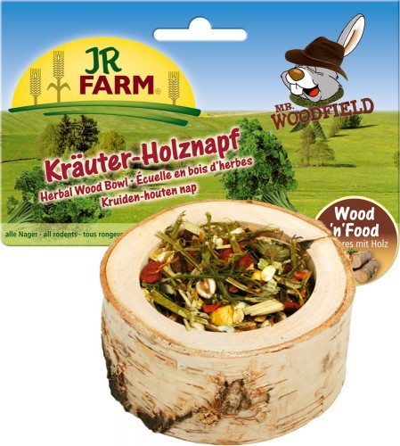 JR Farm Mr. Woodfield Kräuter Holznapf 6 x 120 g