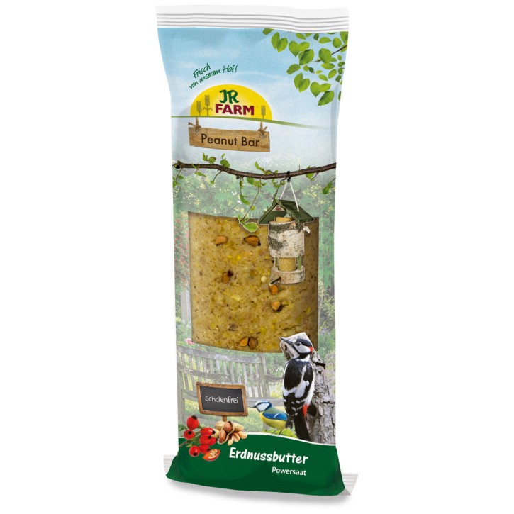 JR Farm Peanut Bar Erdnussbutter mit Powersaat 5 x 350 g