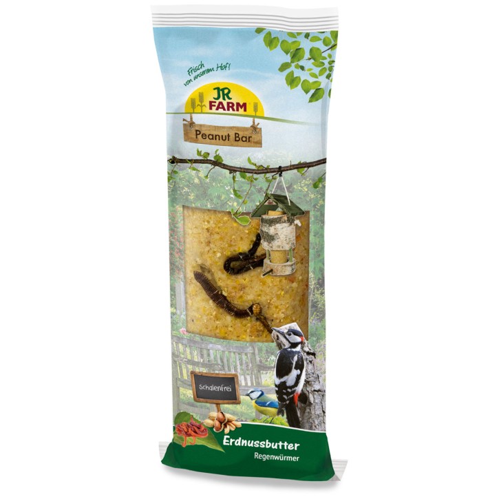 JR Farm Peanut Bar Erdnussbutter mit Regenwürmern 5 x 350 g