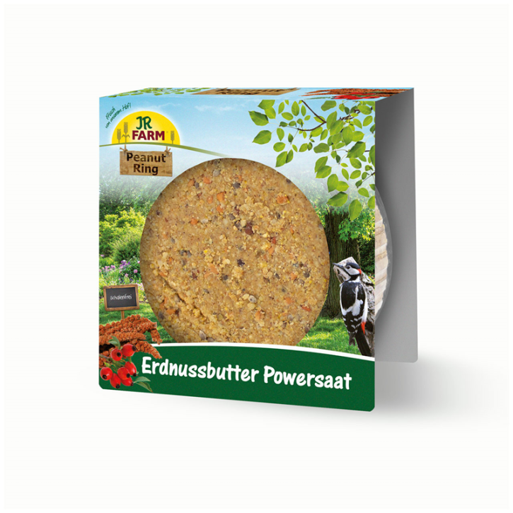 JR Farm Peanut Ring Erdnussbutter mit Powersaat 6 x 250 g