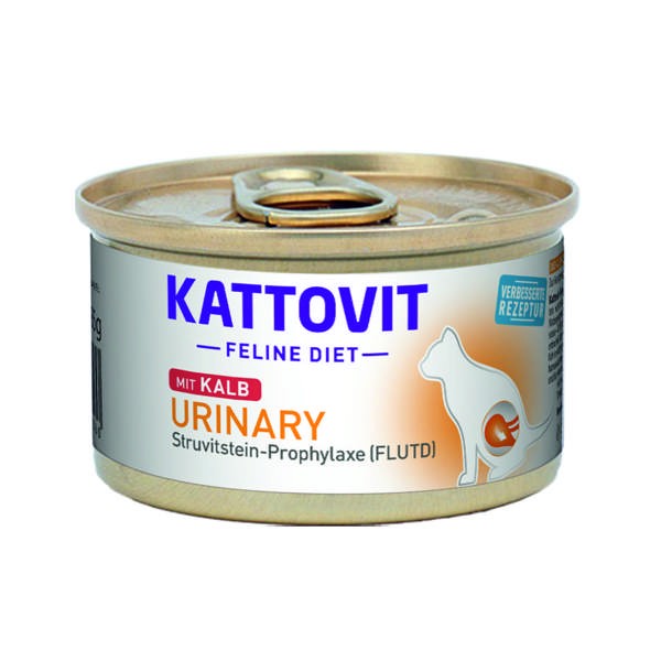 Kattovit Feline Diet Urinary mit Kalb 85 g oder 185 g