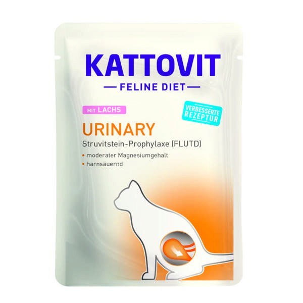 Kattovit Feline Diet Urinary mit Lachs 24 x 85 g
