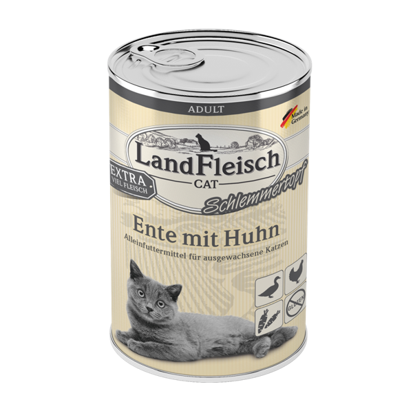 LandFleisch Cat Adult Gelee Lachs & Geflügel 12 x 400 g