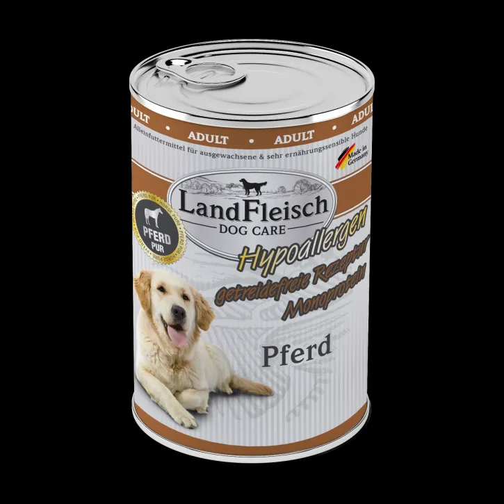 LandFleisch Dog Hypoallergen Pferd 6 x 400 g