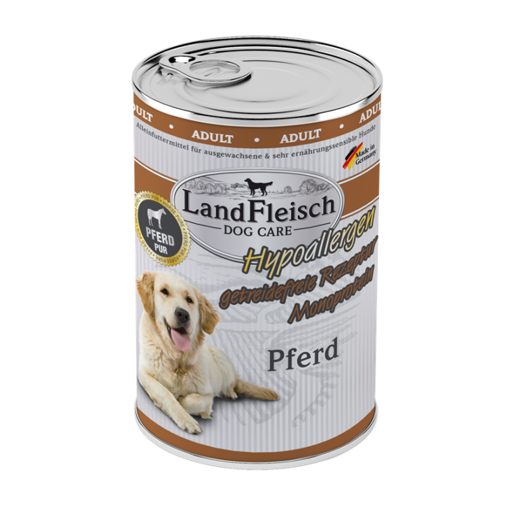 LandFleisch Dog Hypoallergen Pferd 6 x 400 g