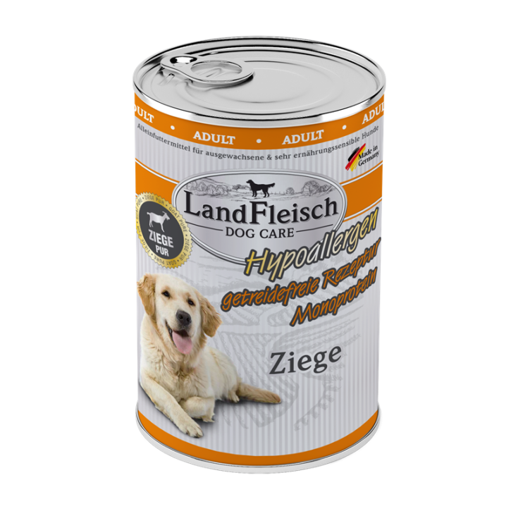 LandFleisch Dog Hypoallergen Ziege 6 x 400 g
