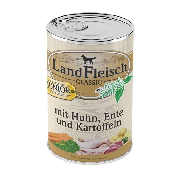 LandFleisch Pur Junior Huhn & Ente 12 x 400 g
