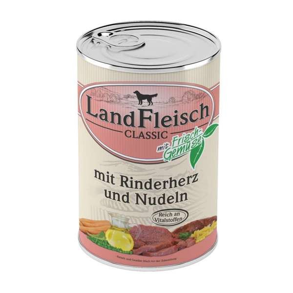 LandFleisch Pur Rinderherz & Nudeln 12 x 400 g