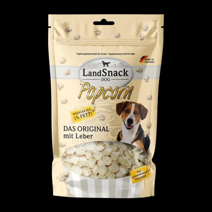 LandSnack Dog Popcorn mit Leber 100 g oder 450 g