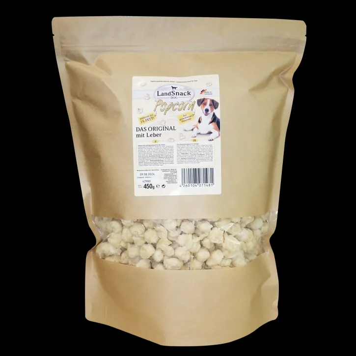 LandSnack Dog Popcorn mit Leber 5 x 450 g