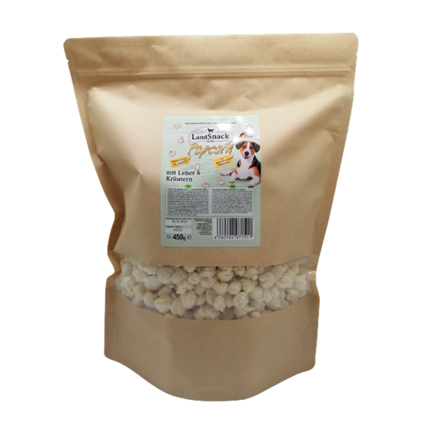 LandSnack Popcorn Leber und Kräutern 5 x 450 g